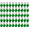 Wrapables Round 10mm Round No Holes Faux Pearls, Imitation Pearls for Jewelry Making (Set of 50), Green